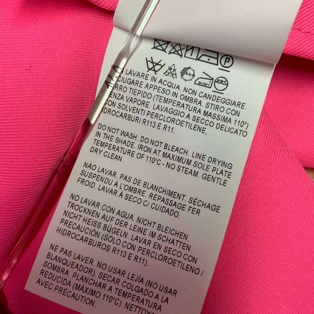 GOLDEN GOOSE Size S Pink Polyester Trench Coat - Picture 11 of 11